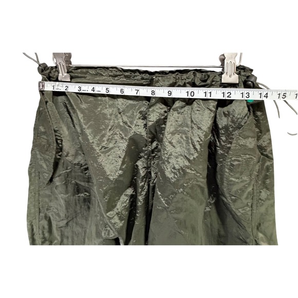 Urban Outfitters Iets Frans Baggy Tech Pants Green Streetwear Utility Size Small - Picture 8 of 16